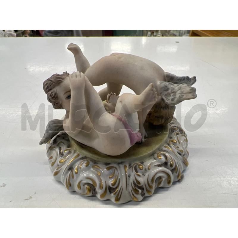 STATUETTA COPPIA PUTTI CHE GIOCANO CAPODIMONTE PORCELLANA | Mercatino dell'Usato Teramo 1