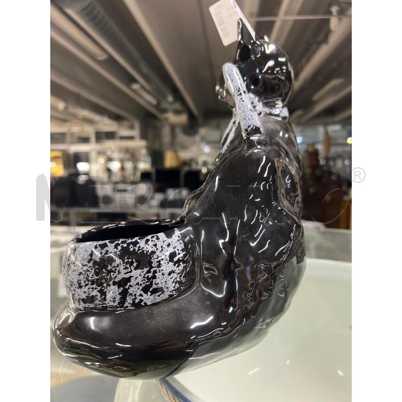 STATUETTA GATTO NERO CERAMICA MARIA GRAZIA TONI NERI GRIGI | Mercatino dell'Usato Teramo 3