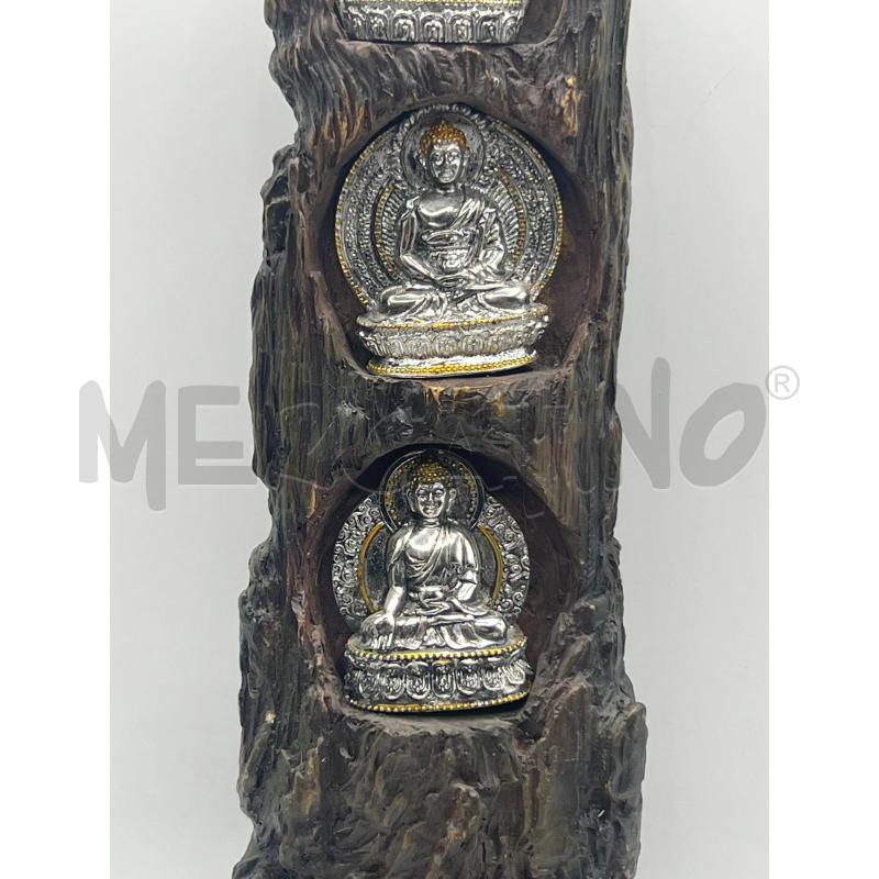 STATUETTA IN ETNICA 3 BUDDHA ARGENTATA | Mercatino dell'Usato Teramo 4