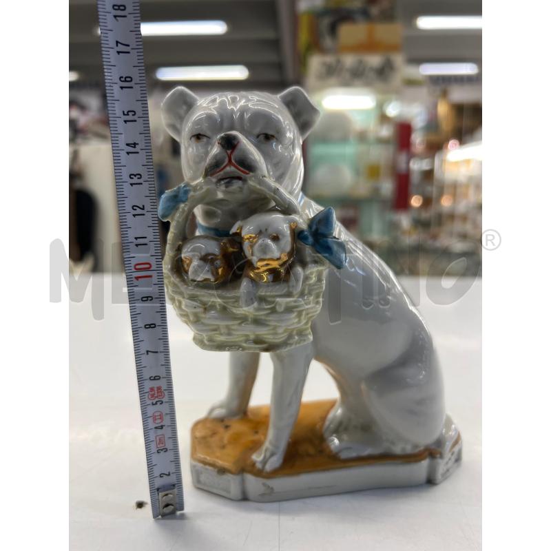 STATUETTA PORCELLANA CANE CESTINO FRUTTA . BIANCA | Mercatino dell'Usato Teramo 4