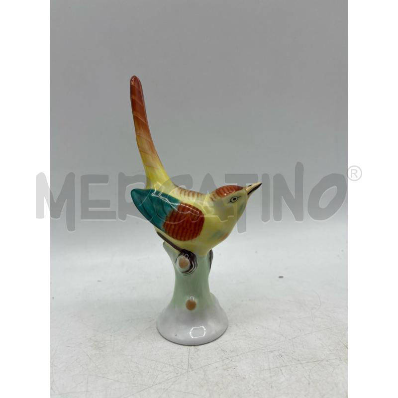 STATUETTA UCCELLINO PORCELLANA HOLLOHAZA HUNGARY HAND PAINTED | Mercatino dell'Usato Teramo 2