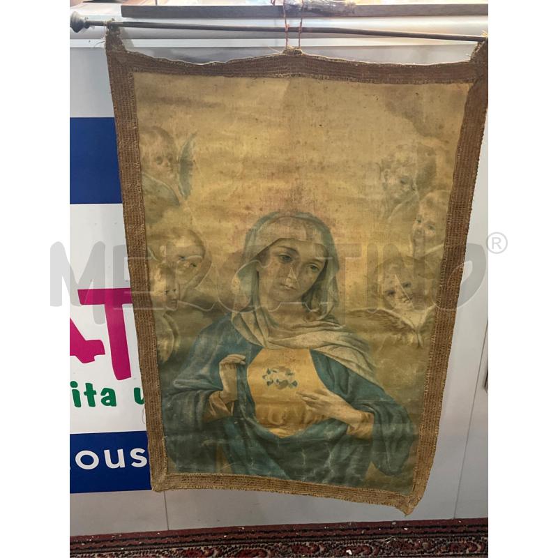 STENDARDO MADONNA DA PROCESSIONE ANTICO  | Mercatino dell'Usato Teramo 1