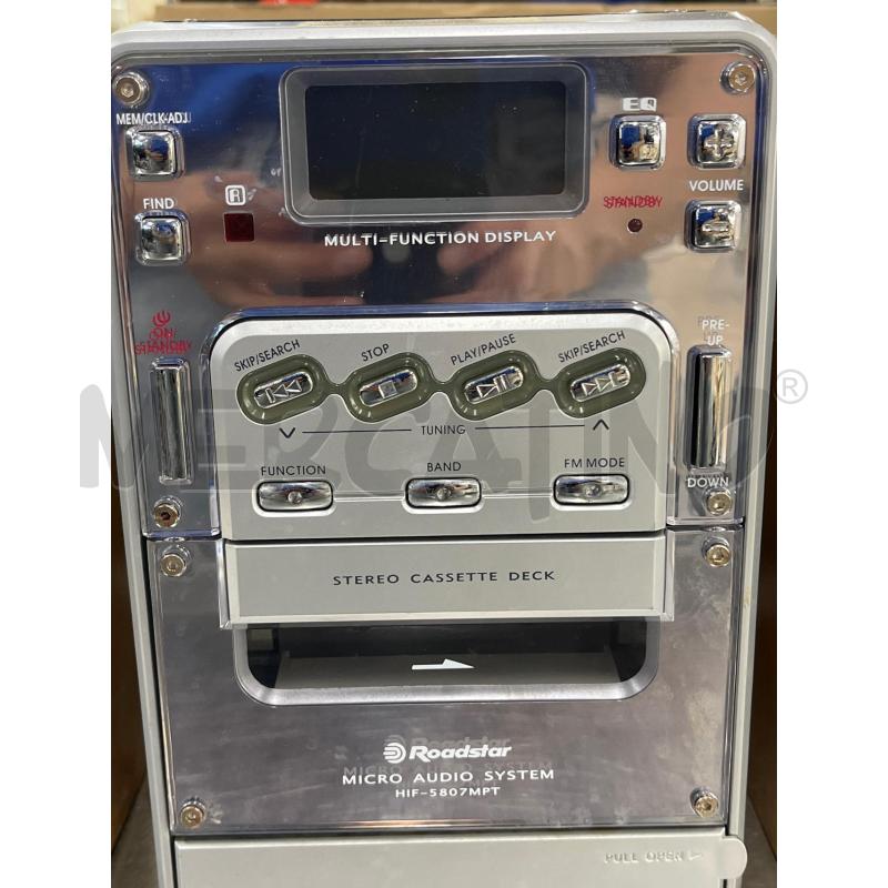 STEREO ROADSTAR CD RADIO E CASSETTE + 2 CASSE | Mercatino dell'Usato Teramo 3