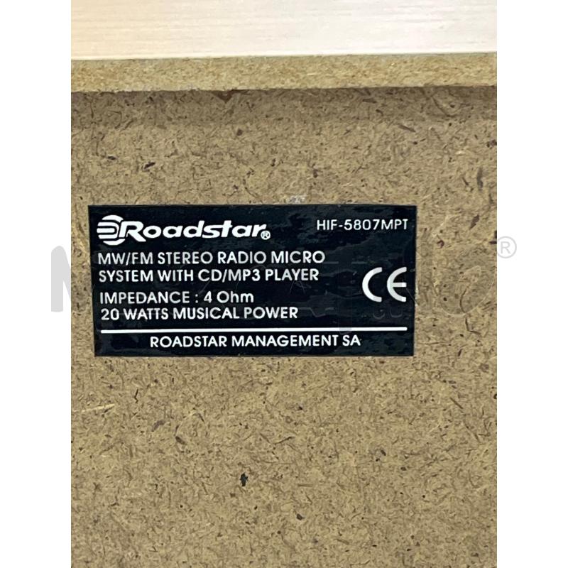 STEREO ROADSTAR CD RADIO E CASSETTE + 2 CASSE | Mercatino dell'Usato Teramo 5