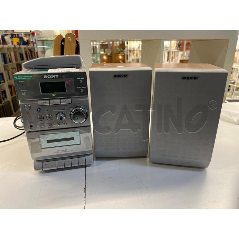 STEREO SONY CMT EP 303 CASSETTE RADIO CD - 2 CASSE + TELEC | Mercatino dell'Usato Teramo 1