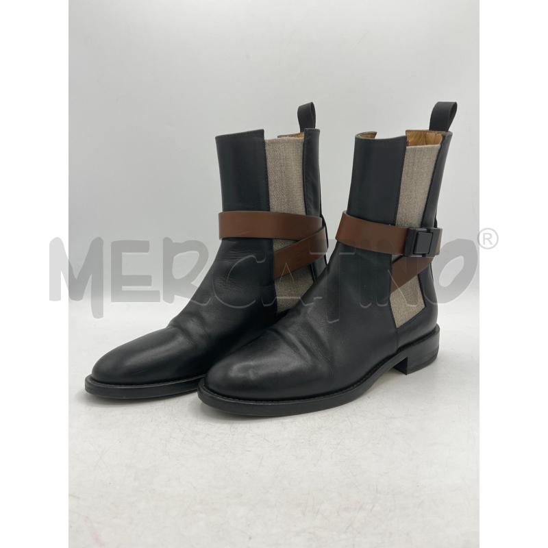 STIVALETTI DONNA ROBERTO FESTA NERI FFIBBIA MARRONE ELASTICO BEIGE | Mercatino dell'Usato Teramo 1