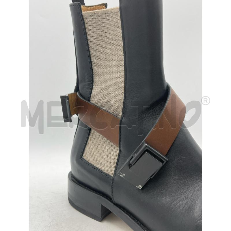 STIVALETTI DONNA ROBERTO FESTA NERI FFIBBIA MARRONE ELASTICO BEIGE | Mercatino dell'Usato Teramo 3