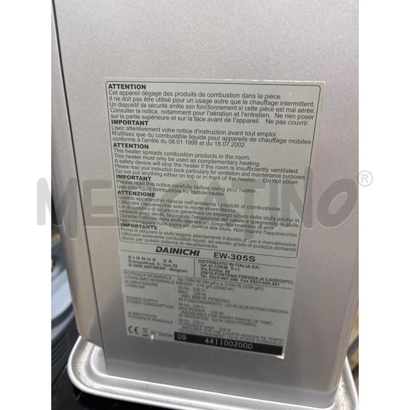 STUFA KEROSENE ELETTRICA GRIGIO | Mercatino dell'Usato Teramo 2