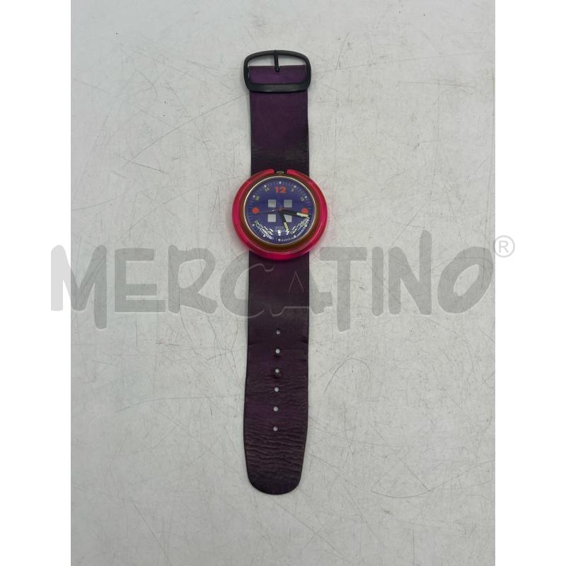 SWATCH POP 1991 PWK148 CHECKPOINT SWISS MADE RETRO NEON PINK | Mercatino dell'Usato Teramo 1