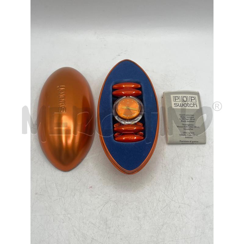 SWATCH POP ARANCIO COMPLETO DI SCATOLA NEANDA PMO102 | Mercatino dell'Usato Teramo 1