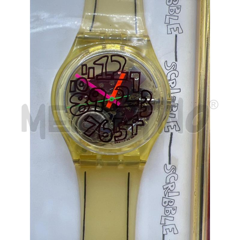 SWATCH SCRIBBLE GZ124 1993 COLLECTOR EDITION PERFETTA - INCORNICIATA NERA | Mercatino dell'Usato Teramo 2