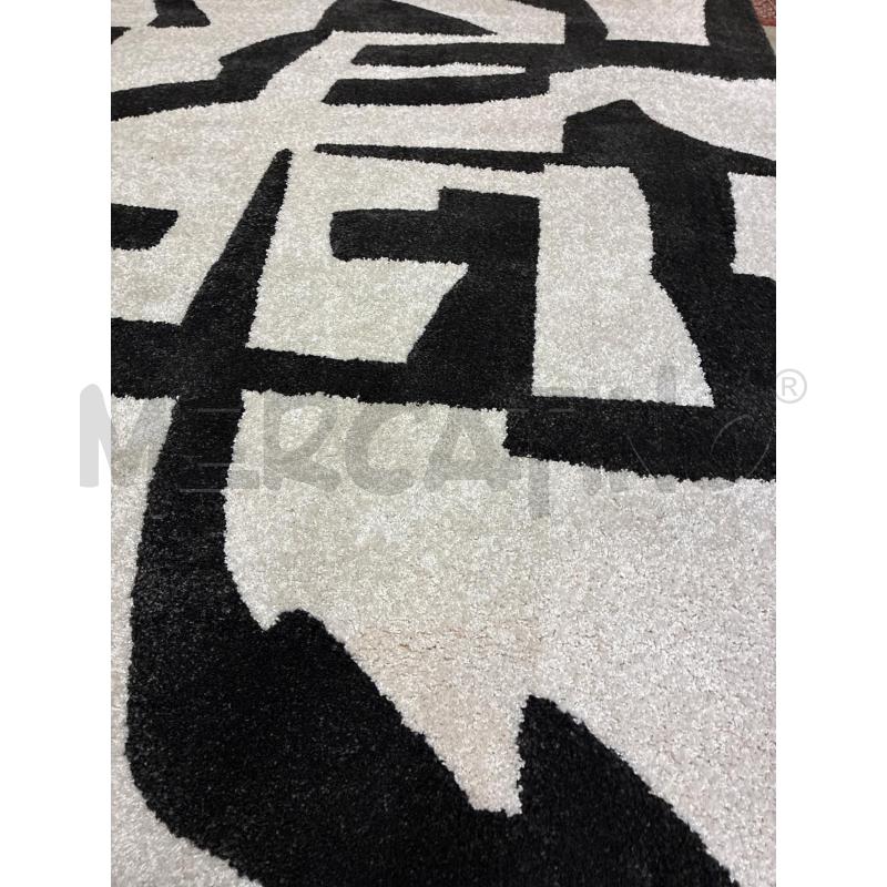 TAPPETO DEDIMORA BIANCO NERO MODERNO 220X160 | Mercatino dell'Usato Teramo 3