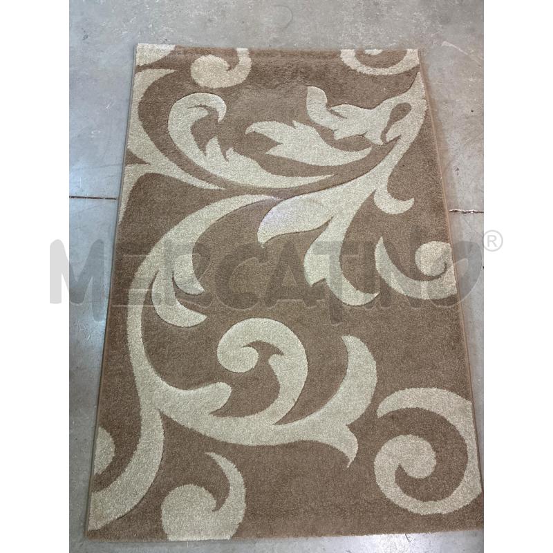 TAPPETO GLAMOUR FANTASIA MARRONE BEIGE BASE YUTA 100X150 | Mercatino dell'Usato Teramo 1