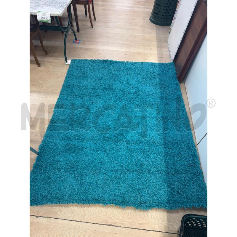 TAPPETO MODERNO FILI VERDE PETROLIO 200X160 | Mercatino dell'Usato Teramo 1