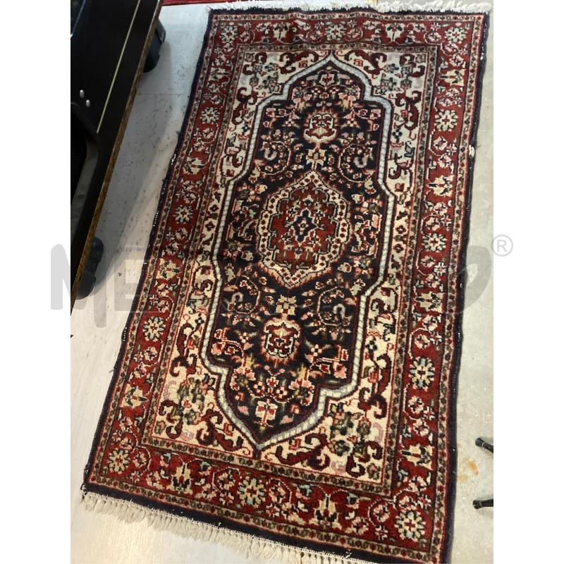 TAPPETO ORIENTALE FATTO A MANO160X90 FONDO ROSSO BEIGE NEO | Mercatino dell'Usato Teramo 1