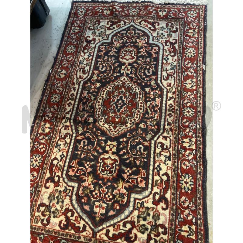 TAPPETO ORIENTALE FATTO A MANO160X90 FONDO ROSSO BEIGE NEO | Mercatino dell'Usato Teramo 2