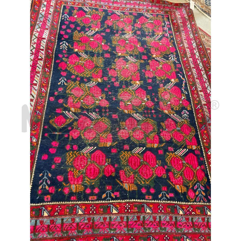 TAPPETO ORIENTALE LANA FATTO A MANO FONDO ROSE 140X190 | Mercatino dell'Usato Teramo 2