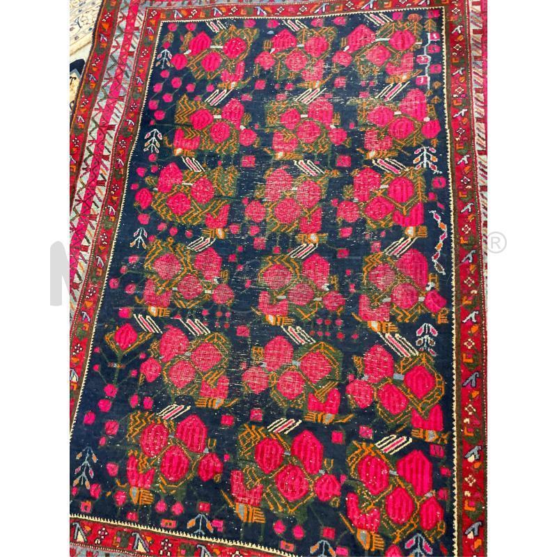 TAPPETO ORIENTALE LANA FATTO A MANO FONDO ROSE 140X190 | Mercatino dell'Usato Teramo 3