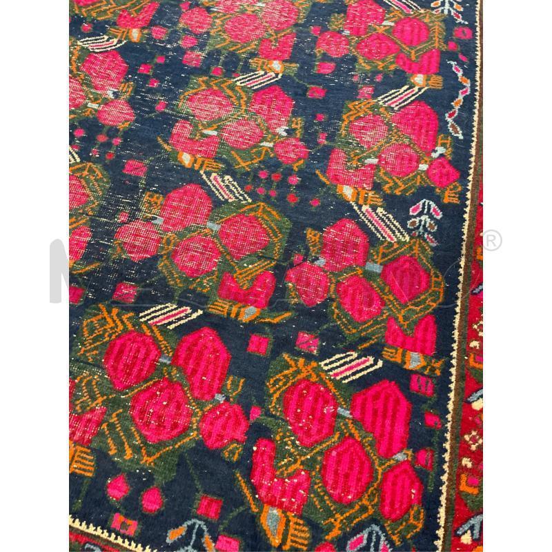 TAPPETO ORIENTALE LANA FATTO A MANO FONDO ROSE 140X190 | Mercatino dell'Usato Teramo 4