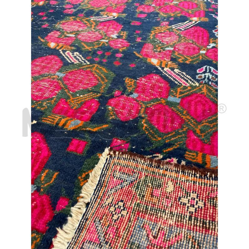 TAPPETO ORIENTALE LANA FATTO A MANO FONDO ROSE 140X190 | Mercatino dell'Usato Teramo 5