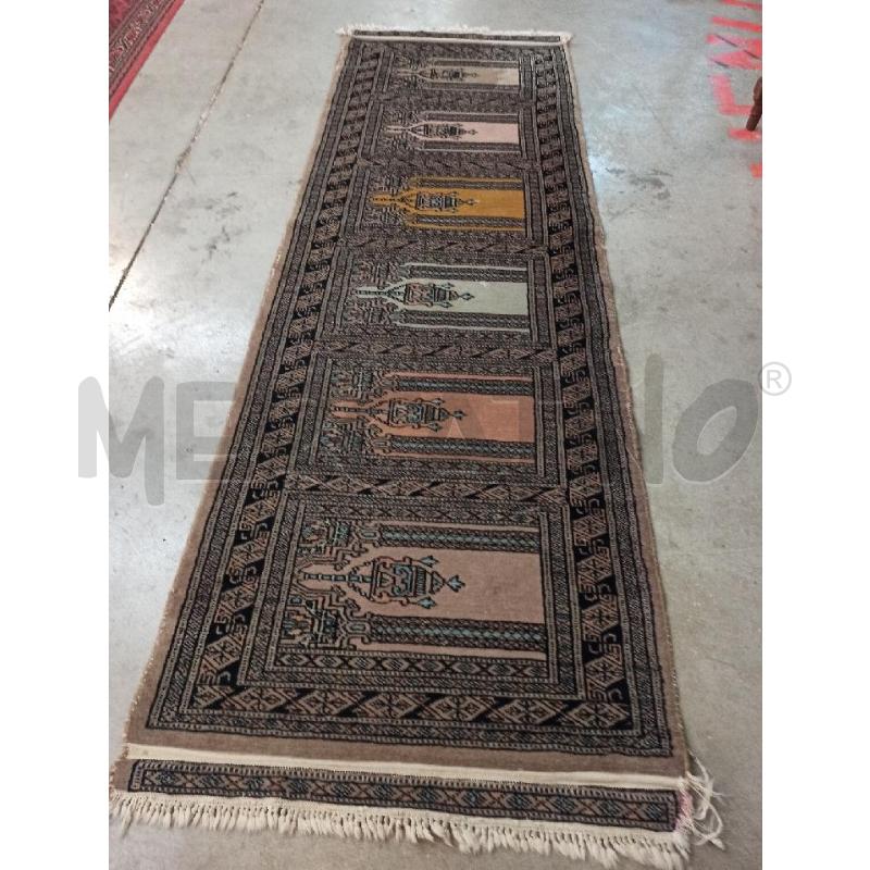 TAPPETO PASSATOIA PERSIANO ORIENTALE TONI MARRONI 60X190 | Mercatino dell'Usato Teramo 1