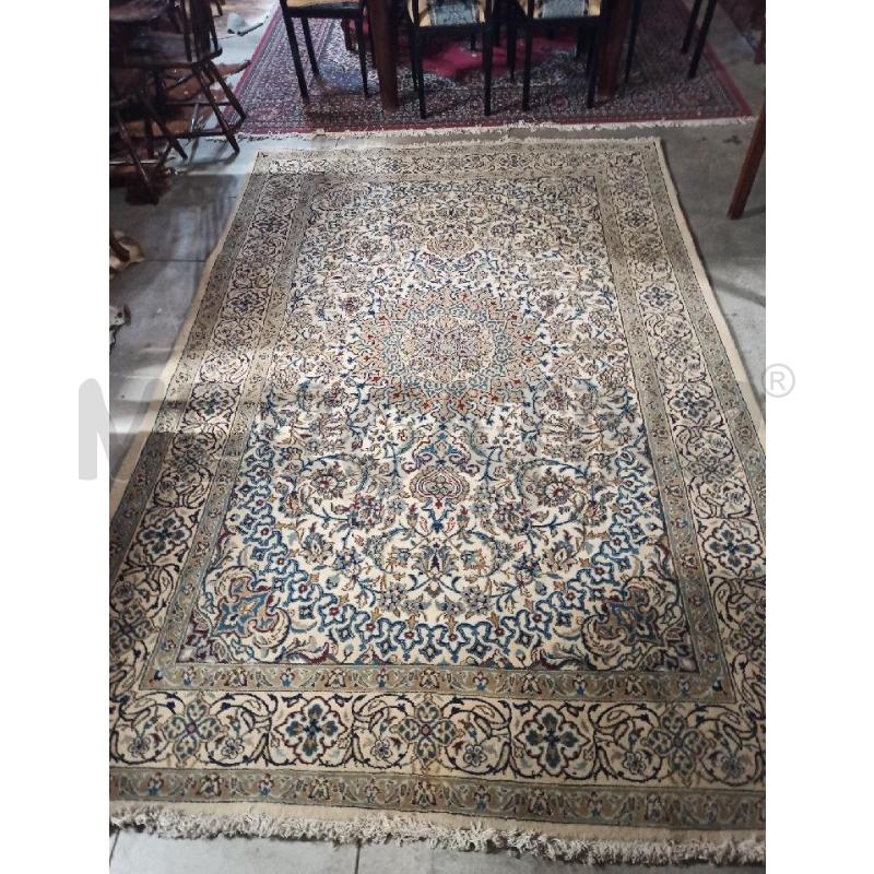 TAPPETO PERSIANO IRAN MOD NAIN 297X200 TONI BEIGE | Mercatino dell'Usato Teramo 1