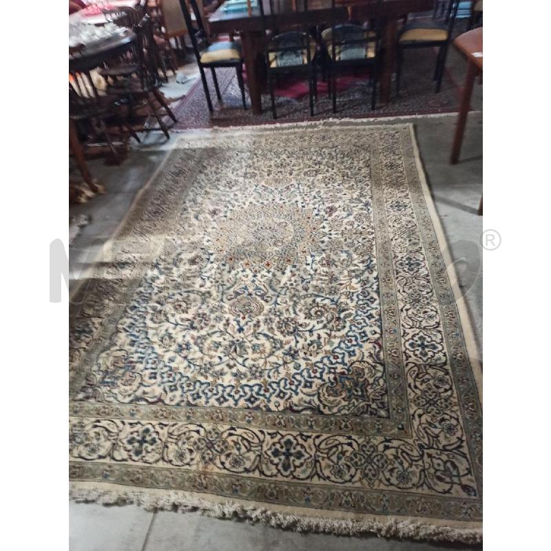 TAPPETO PERSIANO IRAN MOD NAIN 297X200 TONI BEIGE | Mercatino dell'Usato Teramo 4