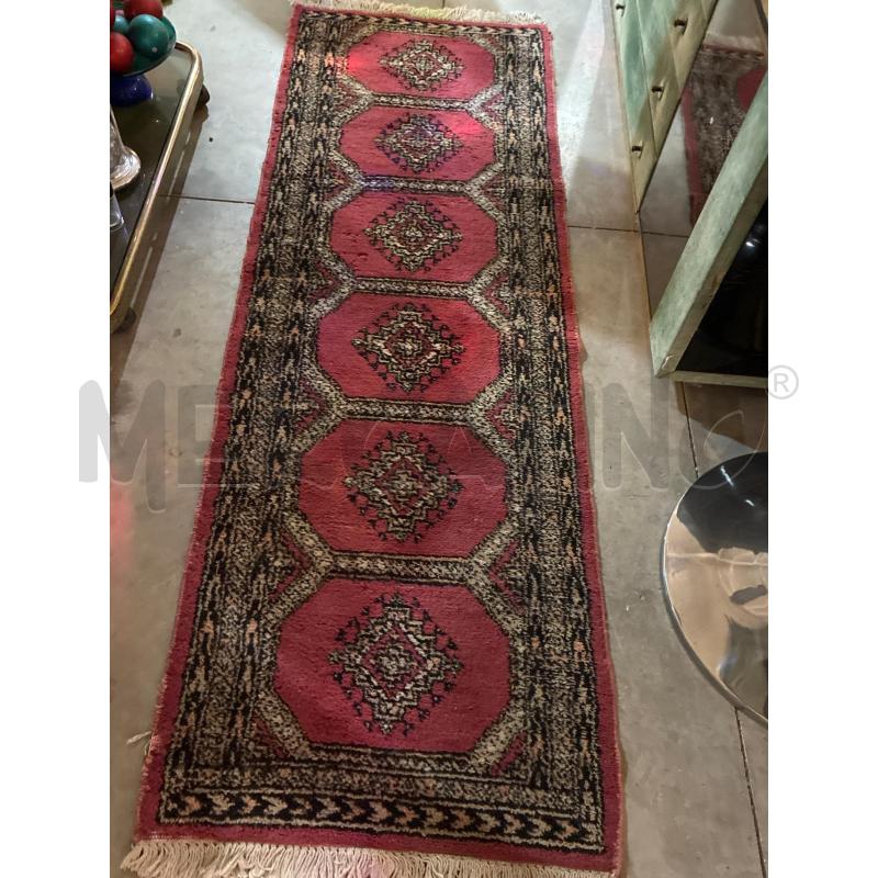 TAPPETO RUNNER ORIENTALE ROSSO 60X200 | Mercatino dell'Usato Teramo 1
