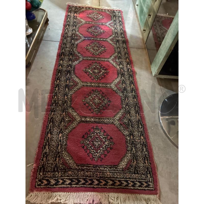 TAPPETO RUNNER ORIENTALE ROSSO 60X200 | Mercatino dell'Usato Teramo 2