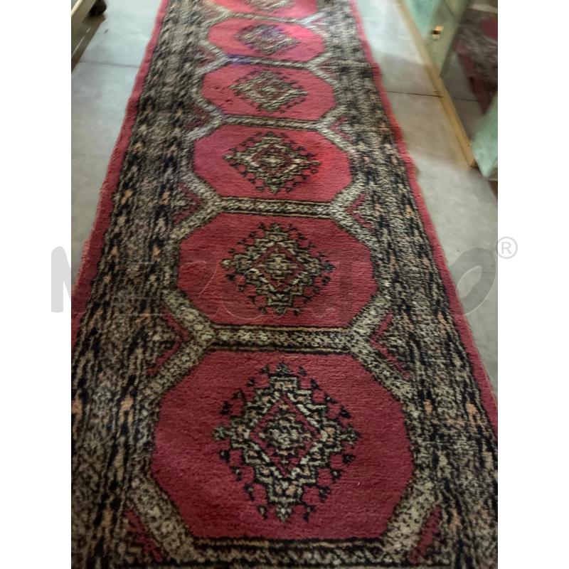 TAPPETO RUNNER ORIENTALE ROSSO 60X200 | Mercatino dell'Usato Teramo 3