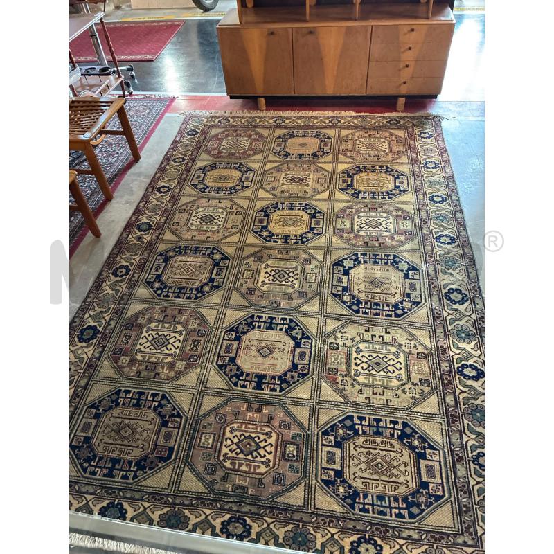 TAPPETO TURCO IN LANA FONDO BEIGE 190X295 | Mercatino dell'Usato Teramo 1