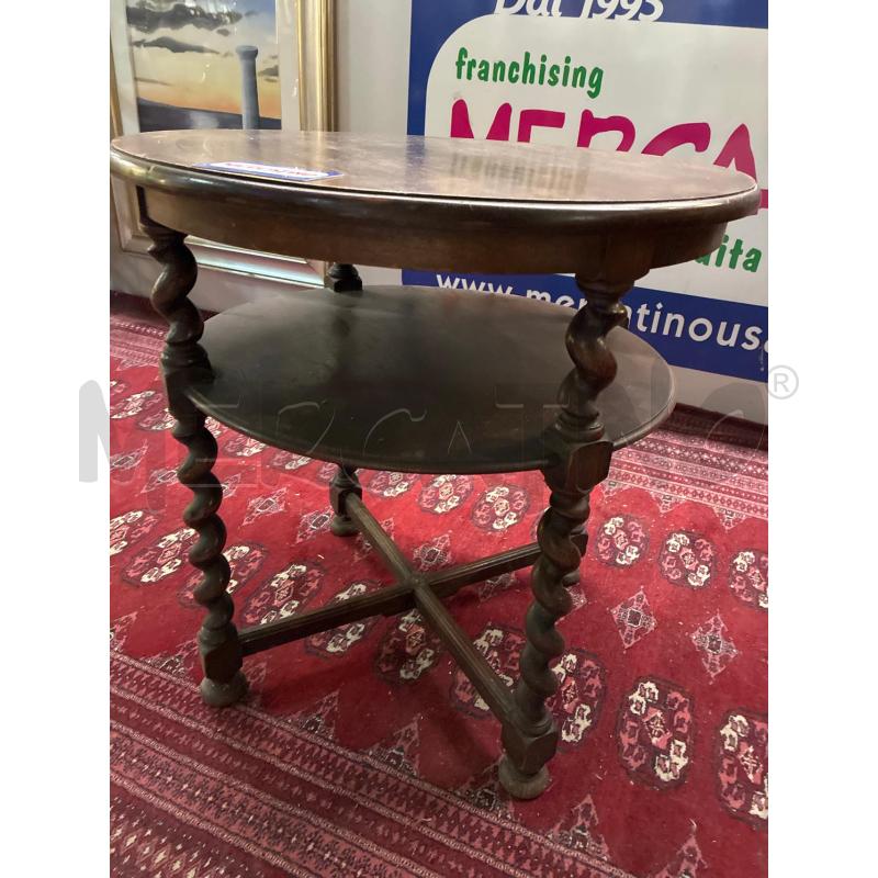 TAVOLINO DA SALOTTO TONDO 4 PIEDI A COLONNINE TORCIGLIONE | Mercatino dell'Usato Teramo 2