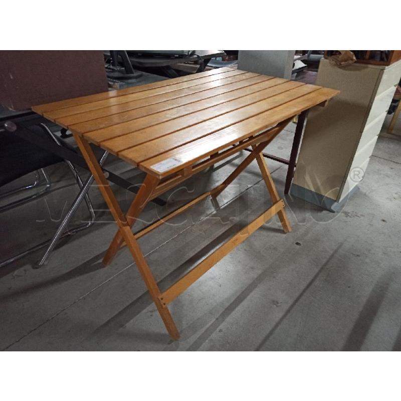 TAVOLINO PIEGHEVOLE LEGNO  | Mercatino dell'Usato Teramo 1