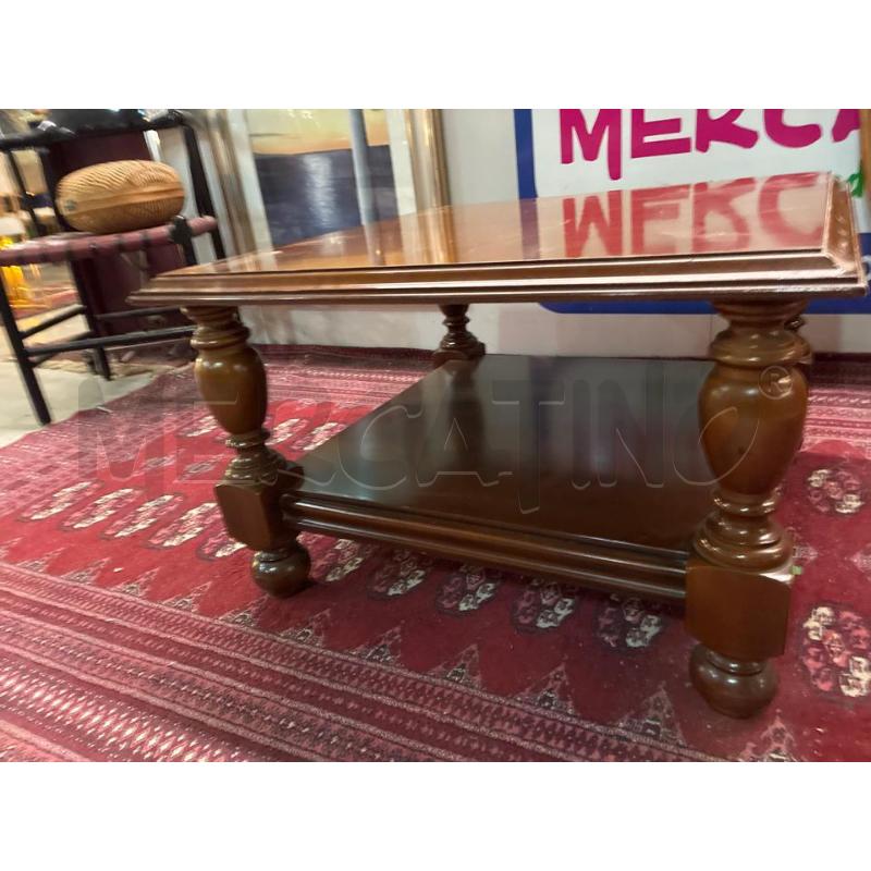 TAVOLINO SALOTTO BASSO LEGNO QUADRATO | Mercatino dell'Usato Teramo 4