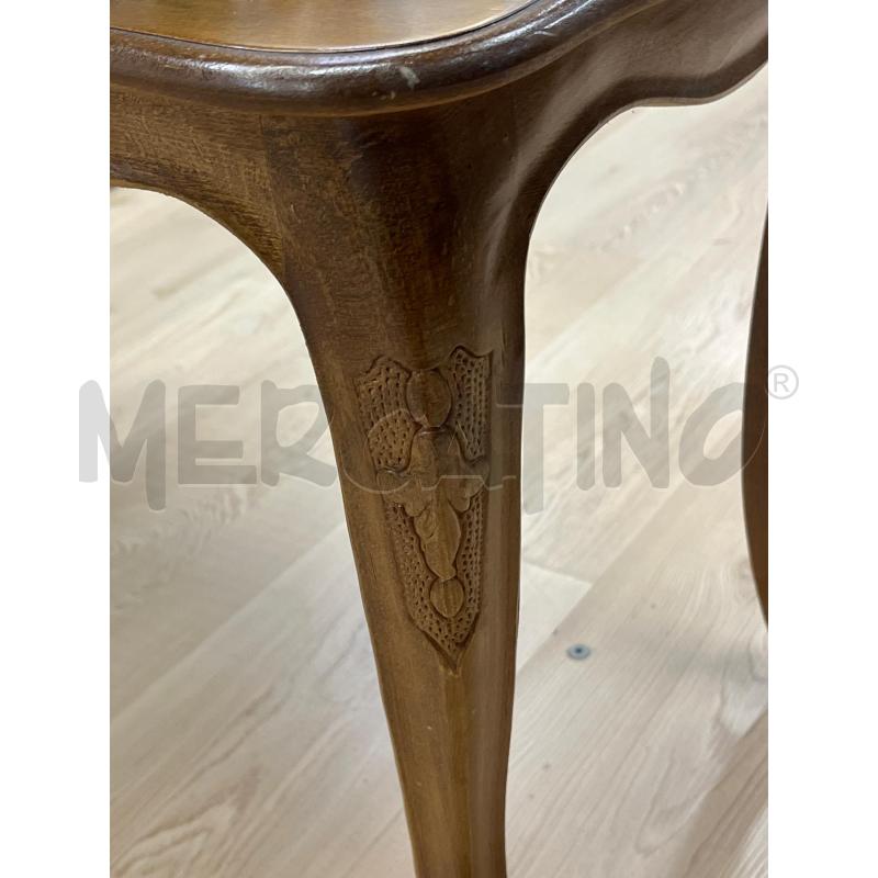 TAVOLINO SALOTTO LEGNO 4 PIEDI SCIABOLA | Mercatino dell'Usato Teramo 3