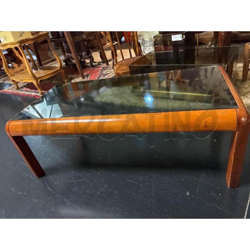 TAVOLINO SALOTTO RETTANGOLARE PIANO FUME' | Mercatino dell'Usato Teramo 3