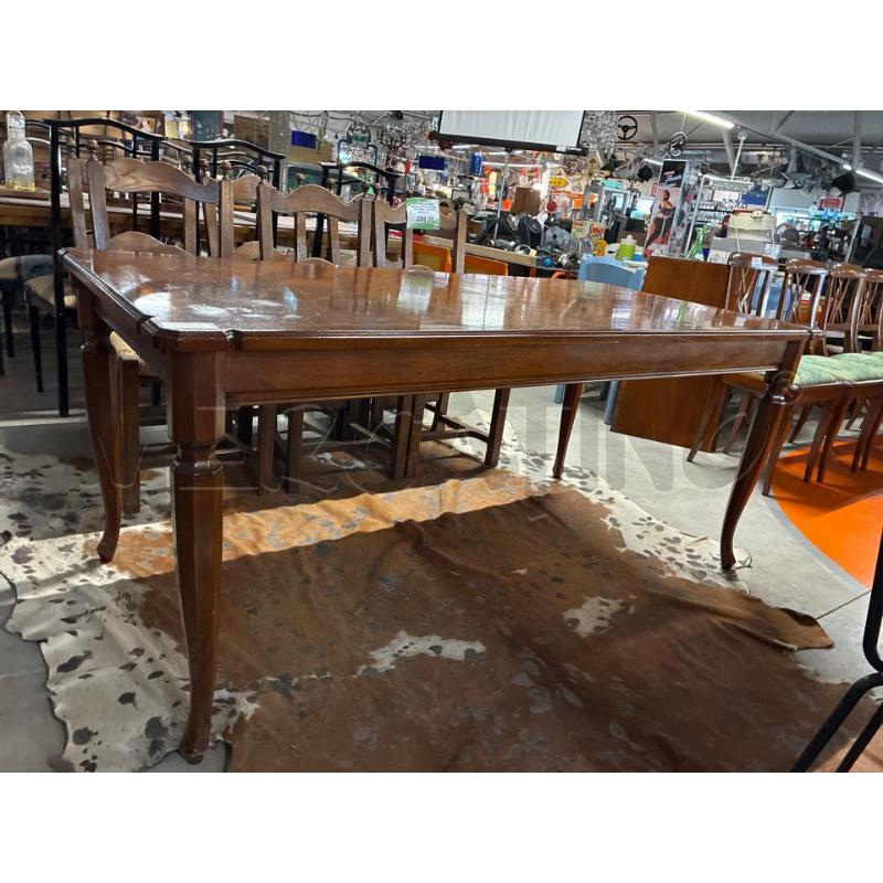 TAVOLO RETTANGOLARE ALLUNGABILE LEGNO CLASSICO 4 PIEDI | Mercatino dell'Usato Teramo 1