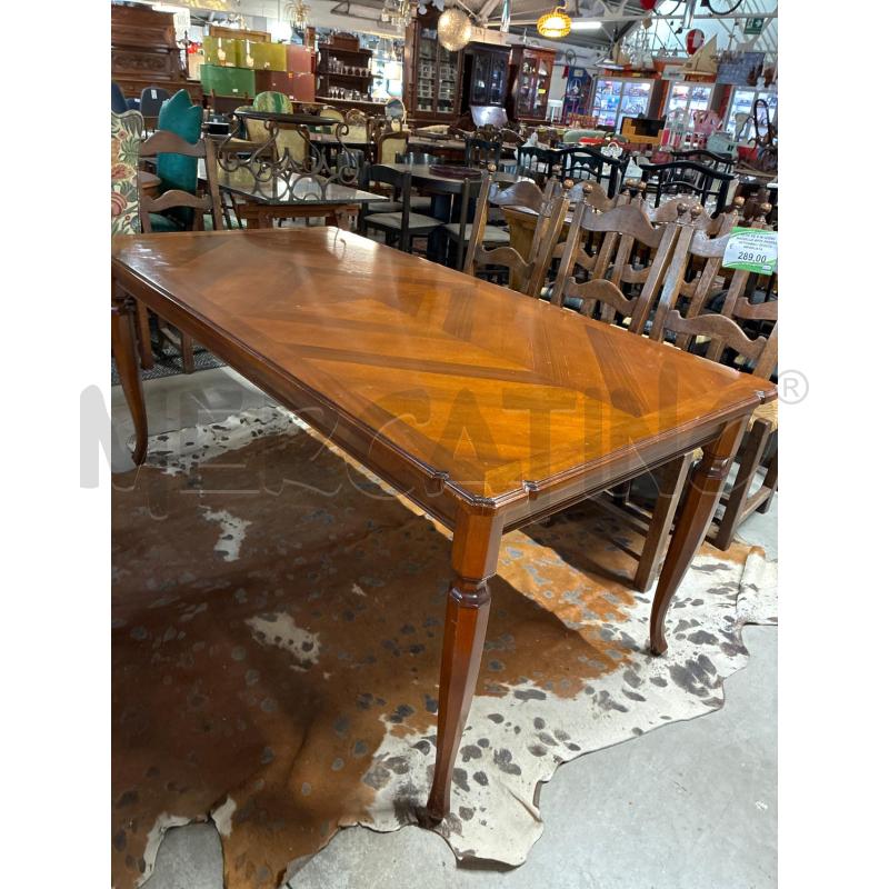 TAVOLO RETTANGOLARE ALLUNGABILE LEGNO CLASSICO 4 PIEDI | Mercatino dell'Usato Teramo 2