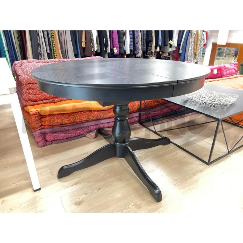 TAVOLO ROTONDO IKEA ROSENTORP NERO WENGE' ALLUNGABILE | Mercatino dell'Usato Teramo 1