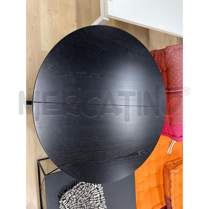 TAVOLO ROTONDO IKEA ROSENTORP NERO WENGE' ALLUNGABILE | Mercatino dell'Usato Teramo 2