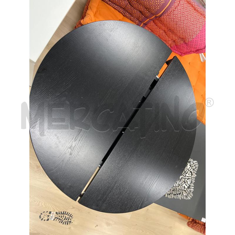 TAVOLO ROTONDO IKEA ROSENTORP NERO WENGE' ALLUNGABILE | Mercatino dell'Usato Teramo 4