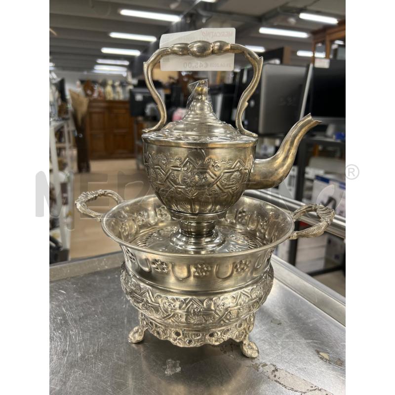 TEIERA MAROCCHINA SILVER + VASSOIO | Mercatino dell'Usato Teramo 2