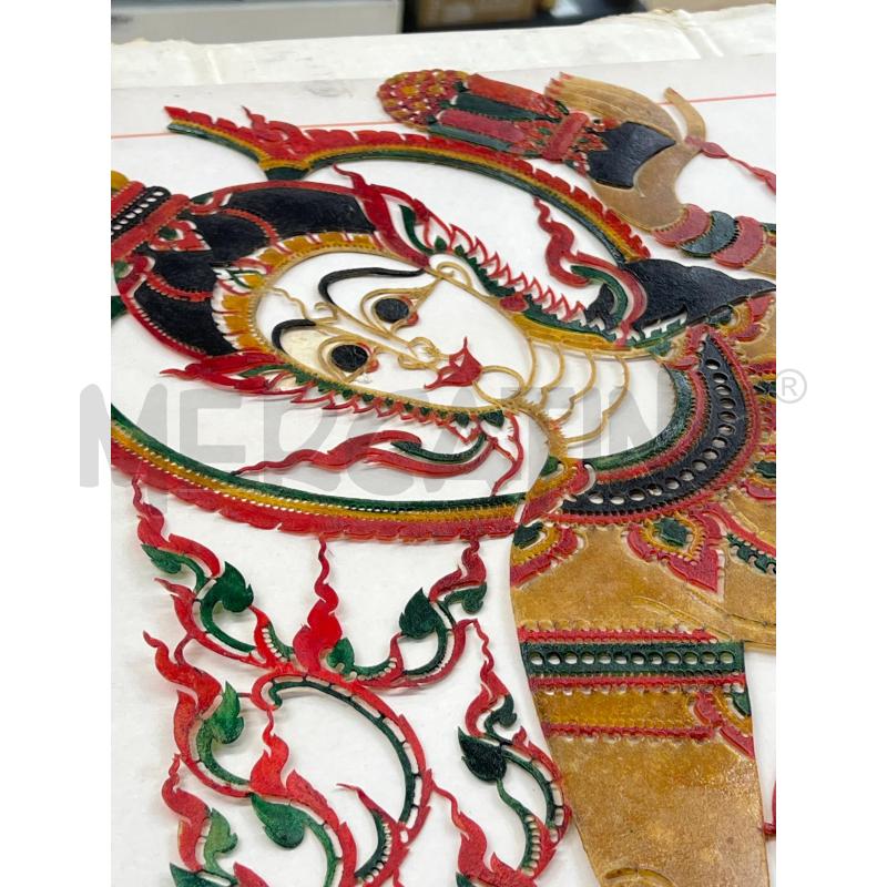 TELA SU CUOIO THAILANDESE COWHIDE PAINTING | Mercatino dell'Usato Teramo 2