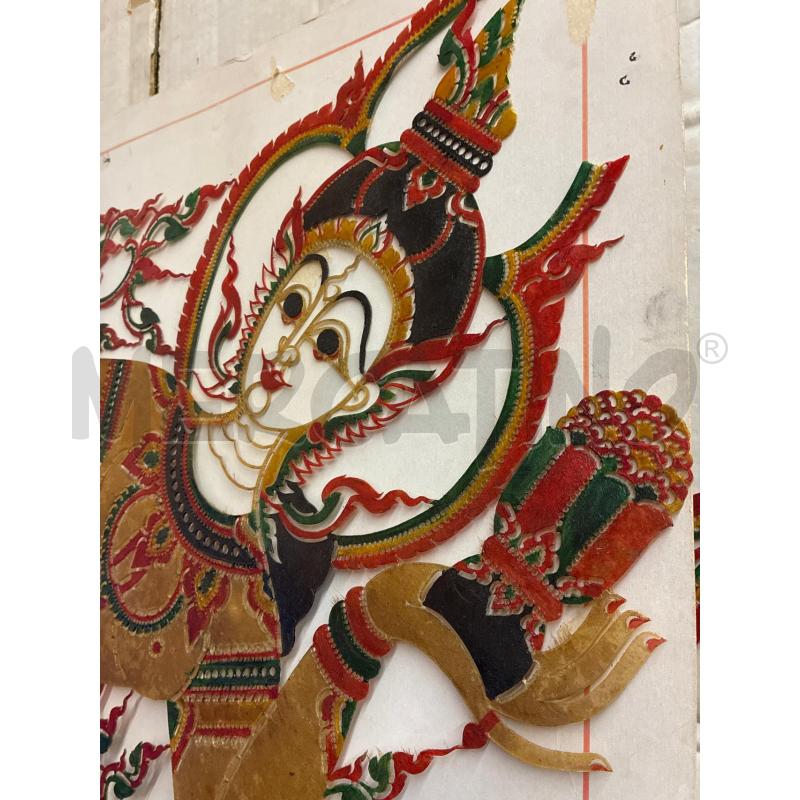 TELA SU CUOIO THAILANDESE COWHIDE PAINTING | Mercatino dell'Usato Teramo 5