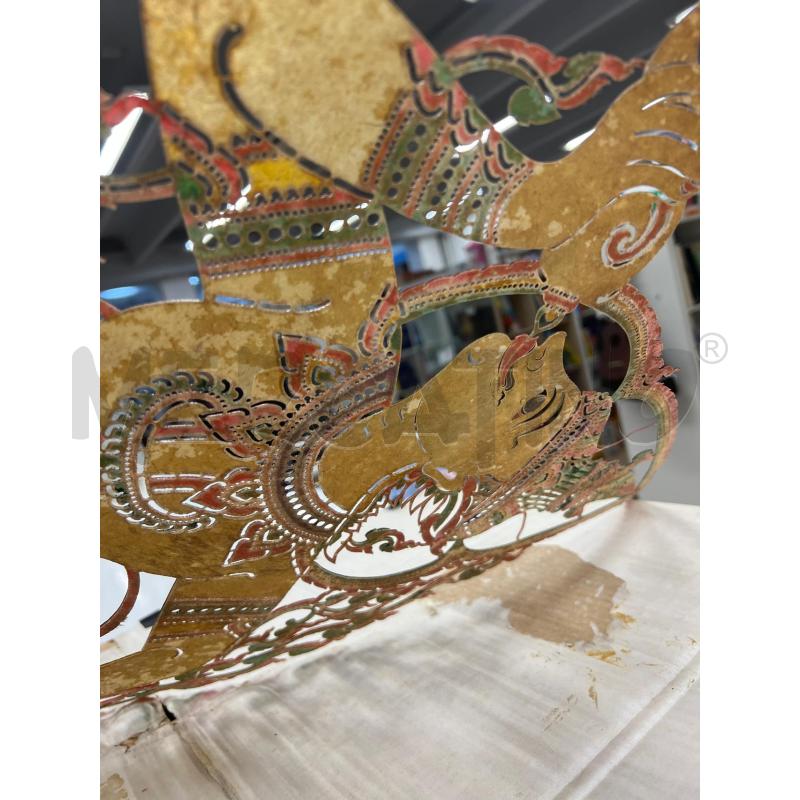 TELA SU CUOIO THAILANDESE COWHIDE PAINTING | Mercatino dell'Usato Teramo 3