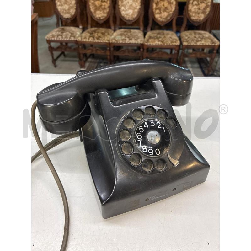 TELEFONO A ROTELLE PROBABILE BACHELITE VINTAGE NERO  | Mercatino dell'Usato Teramo 1
