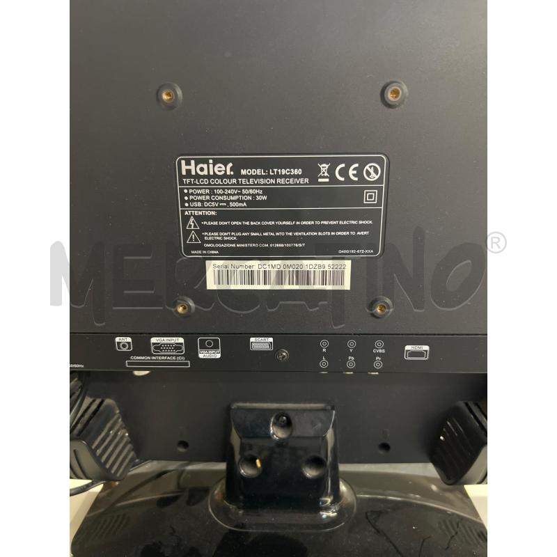 TELEVISORE PIATTO HAIER  + TELEC | Mercatino dell'Usato Teramo 2