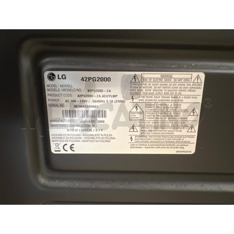 TELEVISORE PIATTO LG NO TELECOMANDO NO DECODER | Mercatino dell'Usato Teramo 2