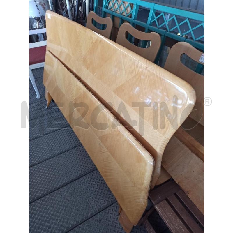 TESTATA LETTO VINTAGE MATRIMONIALE STILE ICO PARISI GIO PONTI T RADICA CHIARA | Mercatino dell'Usato Teramo 4