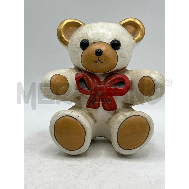THUN FUORI PRODUZIONE ORSETTO TEDDY FIOCCO ROSSO H 16CM | Mercatino dell'Usato Teramo 1